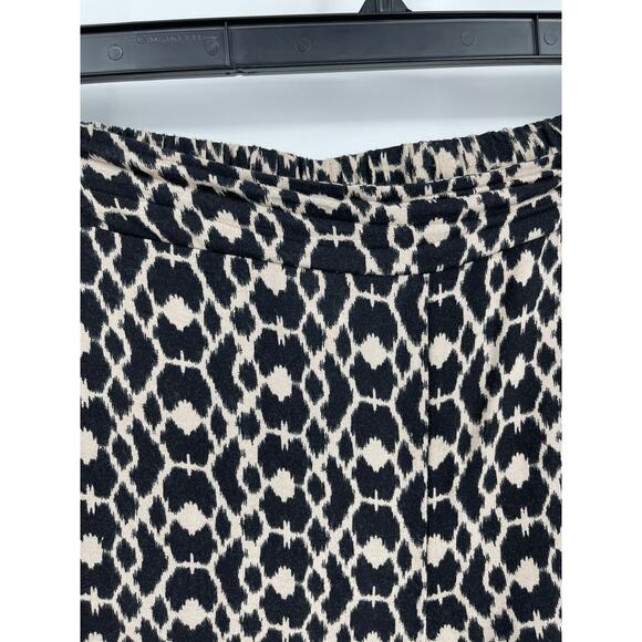 Metaphor Womens Black & Tan Geometric Pattern Wide Leg Palazzo Pants Large - Picture 3 of 9